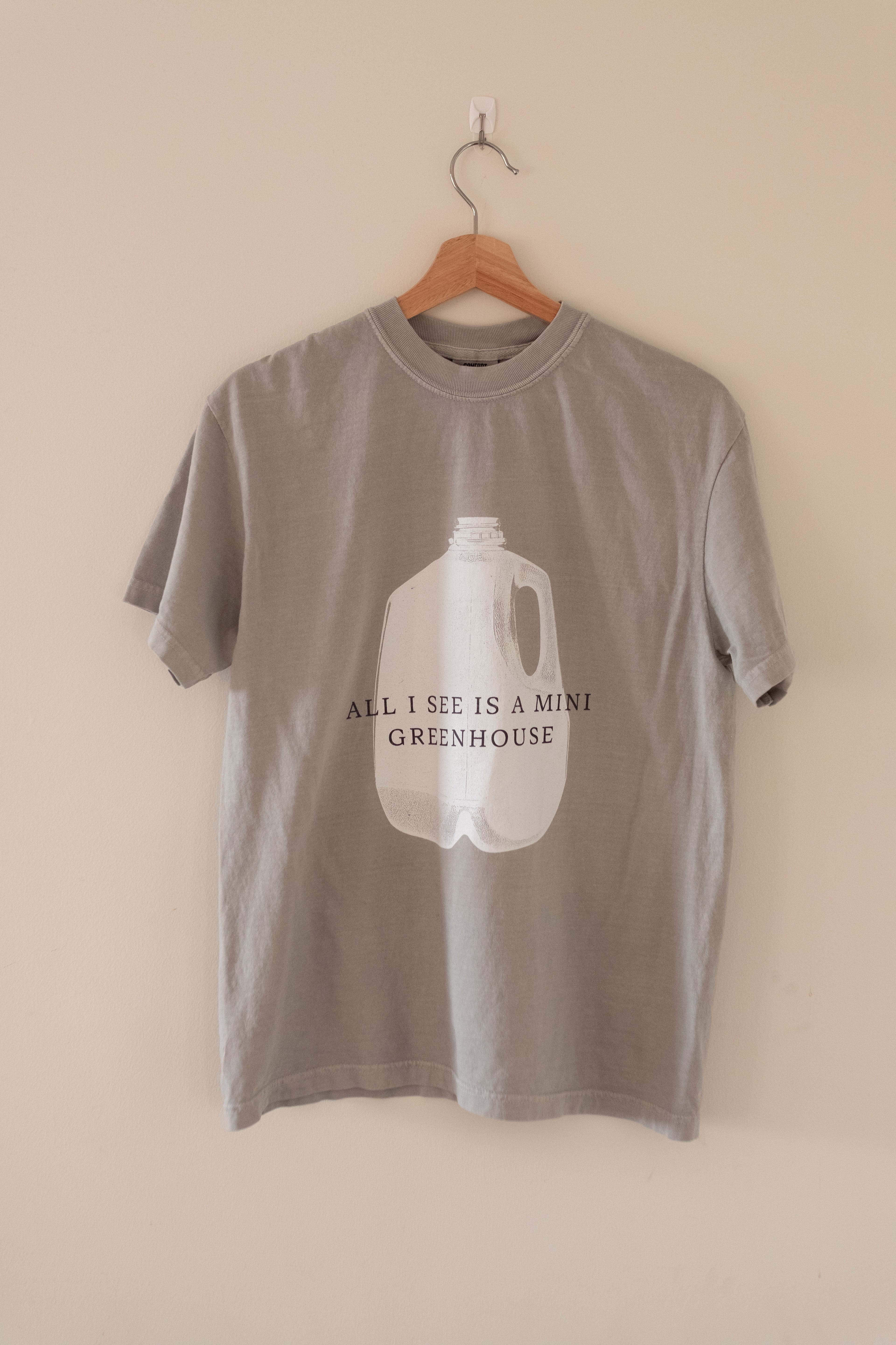 Milk Jug Greenhouse Winter Sowing Cotton T-Shirt