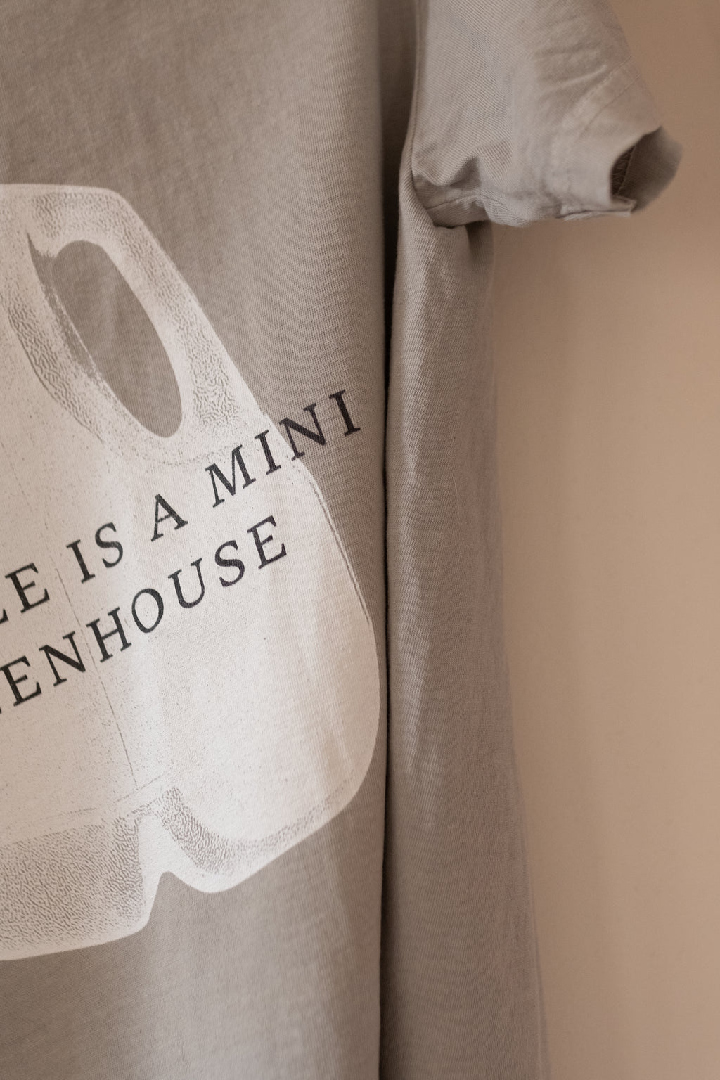 Milk Jug Greenhouse Winter Sowing Cotton T-Shirt